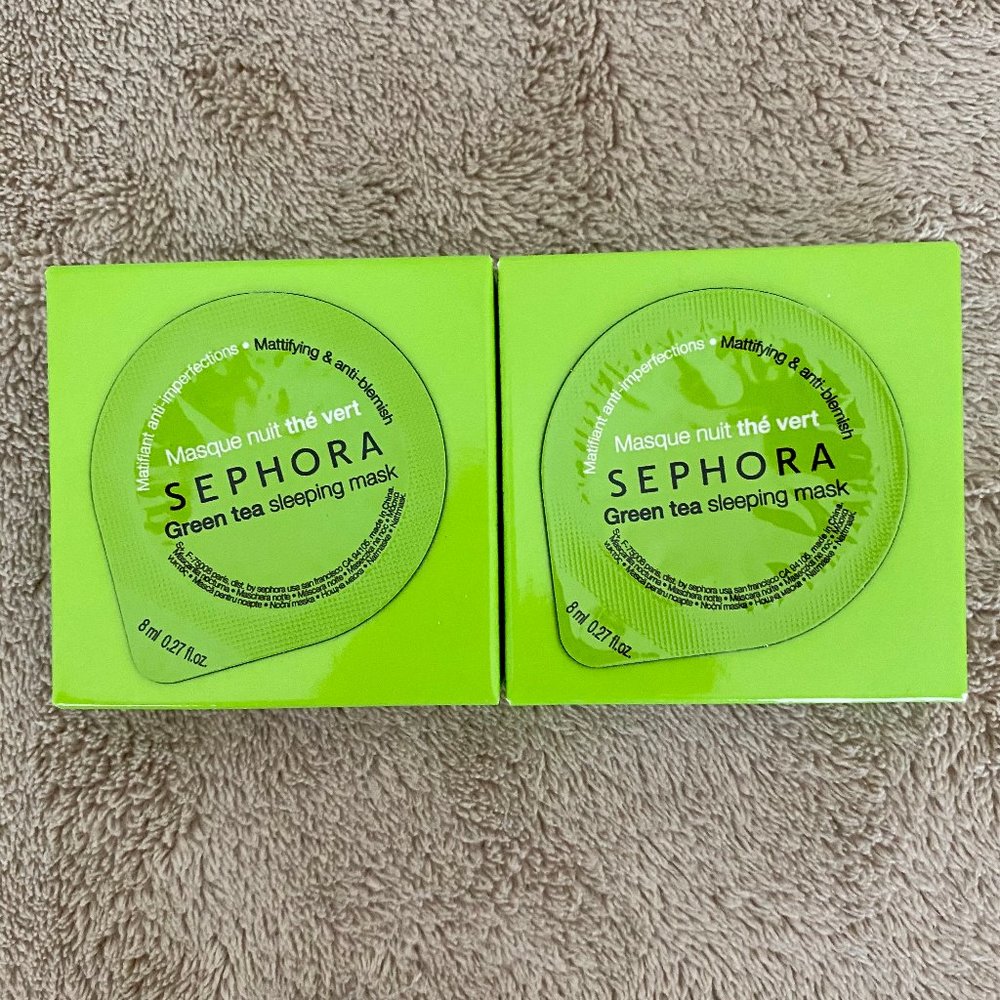 Set of 2 Sephora Green Tea Sleeping Mask